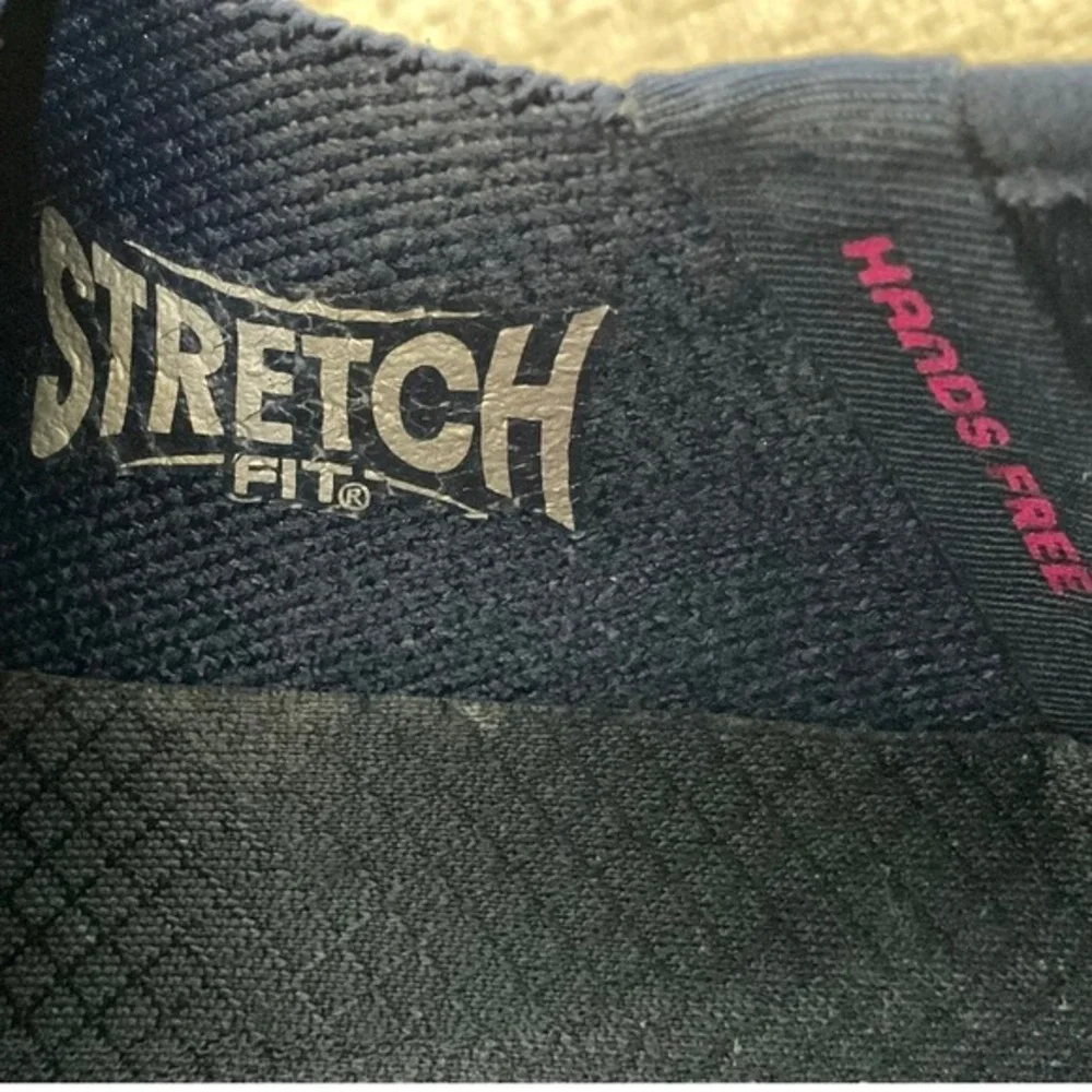 Skechers Go Walk Slip-Ins Women 6 Navy Pink Walking Shoes 124569 Hyper Pillars